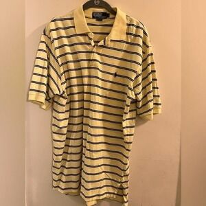 Polo Ralph Lauren Mens Stripe Short Sleeve Polo Shirt Size Large